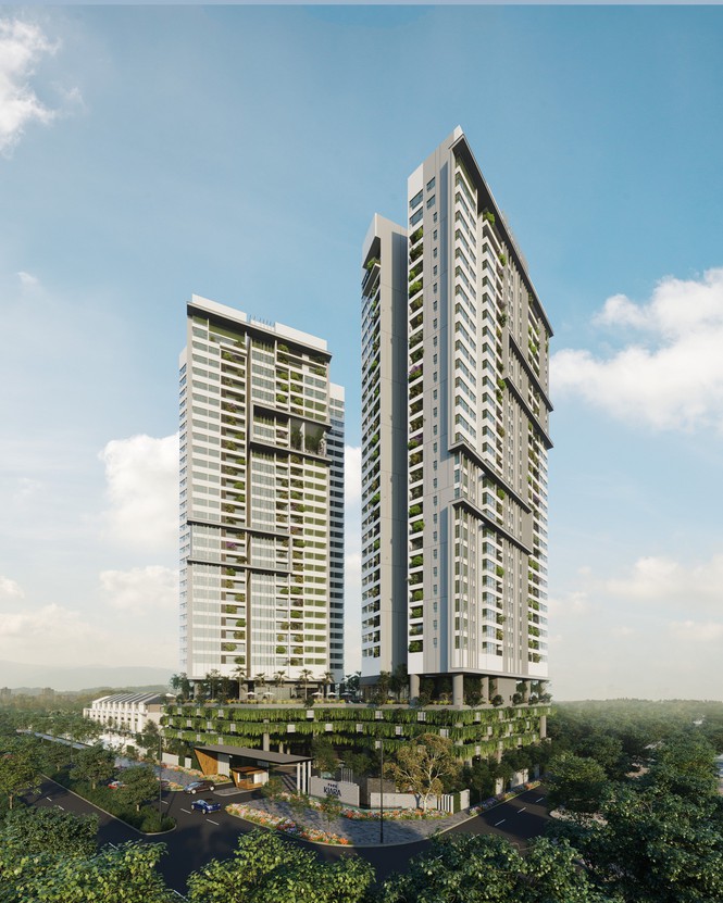 Phối cảnh tổng thể chung cư cao cấp Park Kiara Hà Nội